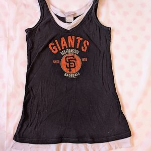 San Francisco Giants Women's Layered Tank, XL Authentic MLB Merchandise